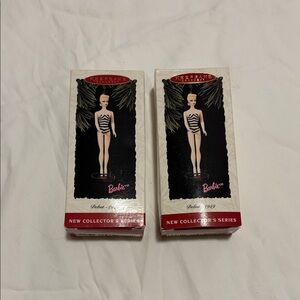 Hallmark Keepsake Barbie Ornament Set - Black and White